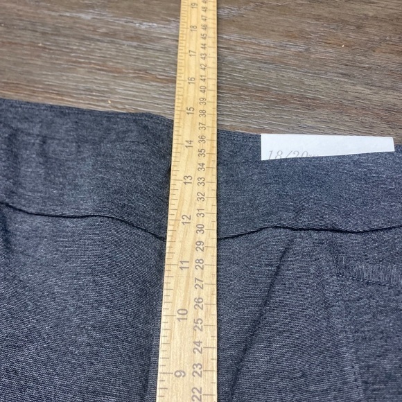 Cato Grey Rayon Stretch Blend High Rise Trousers Size 18/20 W Hook Eye closure - Picture 8 of 10